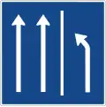 Sign 223.3-50 – 223.3-52 Vacate rush-hour lane