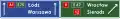 E-2d "signpost board on the motorway, placed over the carriageway" (Direction sign; exit sign, above the lane)