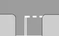 P-14 "line of conditional stopping, made of rectangles"