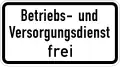 Operational and utility vehicles allowed