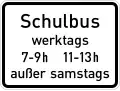 School bus (at times shown)