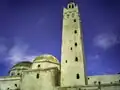 The minaret of the mosque