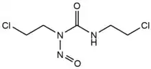 Chemical structure of BNCU, a carmustine derivative.