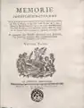 Memorie idrostatico-storiche, vol. I, 1773