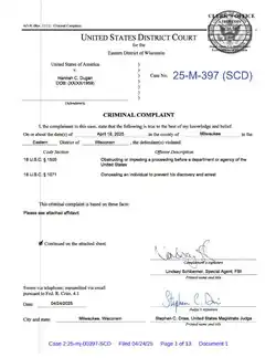 FBI charging document