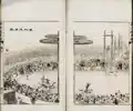 Visit of the Chiarini Circus to Shanghai, depicted by local painter Wu Youru.